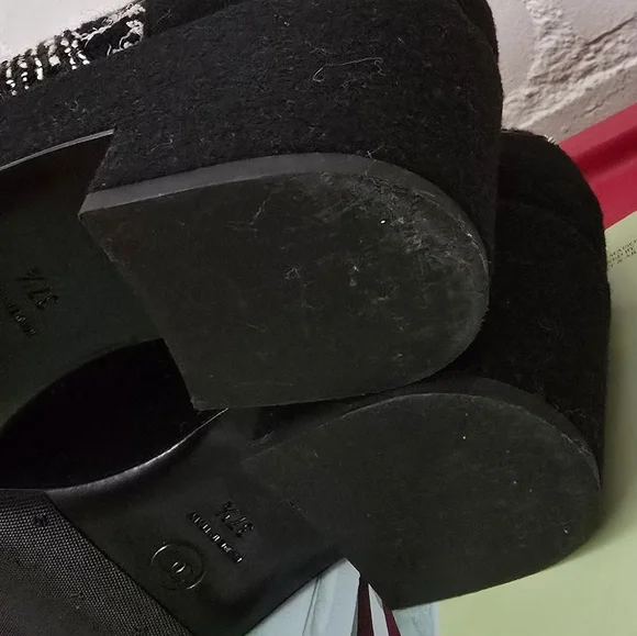 SOLD 💔 Chanel Tweed Lace Up Platform Oxford Shoes - Picture 15 of 17